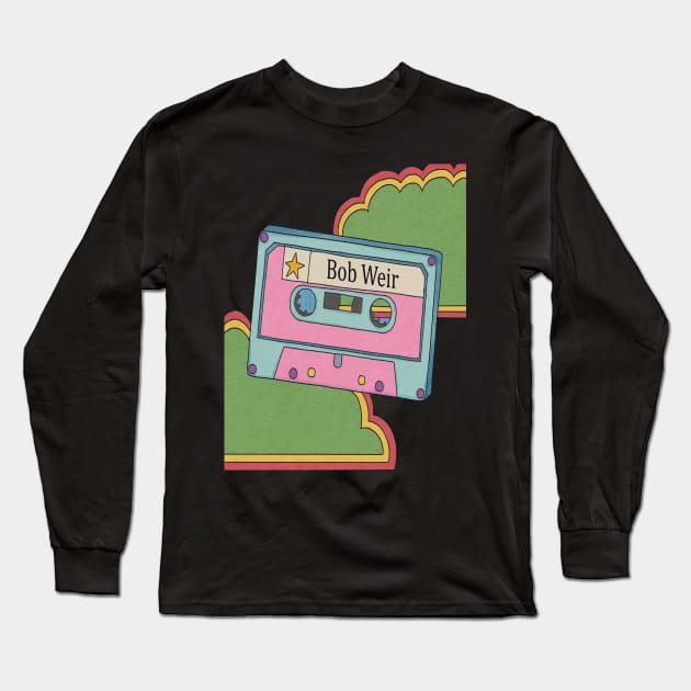 vintage  cassette tape Bob Weir Long Sleeve T-Shirt by Little Foxnice